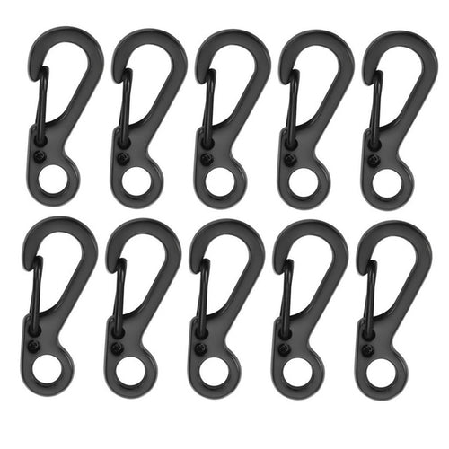 10pcs/lot Mini Carabiner Camping Edc Survival Climbing Sf Spring