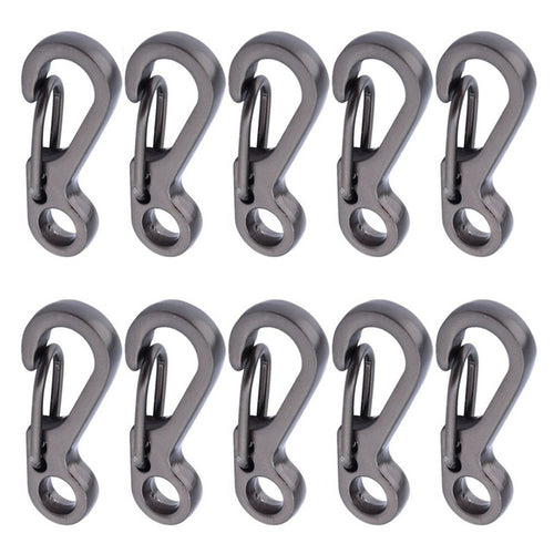 10pcs/lot Mini Carabiner Camping Edc Survival Climbing Sf Spring