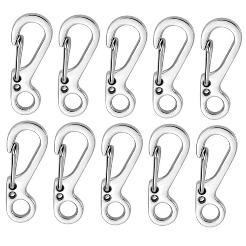 10pcs/lot Mini Carabiner Camping Edc Survival Climbing Sf Spring