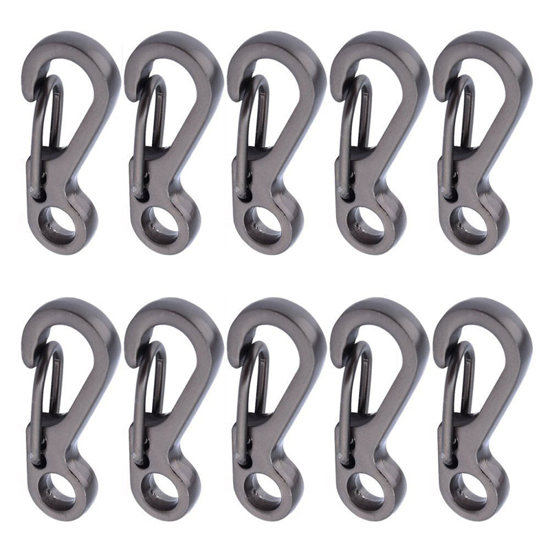 10pcs/lot Mini Carabiner Camping Edc Survival Climbing Sf Spring