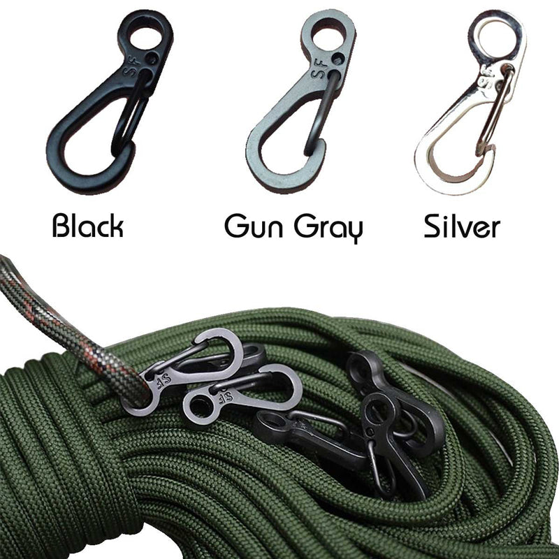 10pcs/lot Mini Carabiner Camping Edc Survival Climbing Sf Spring