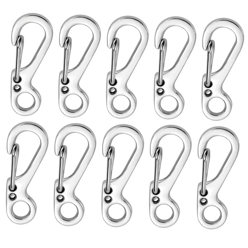 10pcs/lot Mini Carabiner Camping Edc Survival Climbing Sf Spring