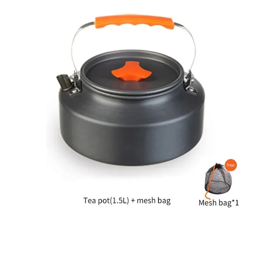 1.1L 2L1.5L Camping Water Kettle Outdoor Coffee Kettle Tableware