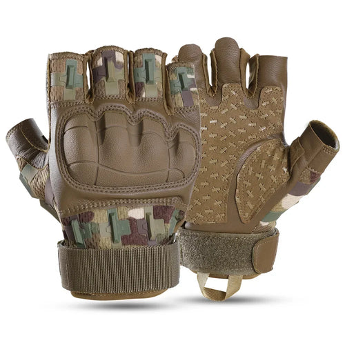 Fingerless Gloves for Tactical Breathable Half Finger Gloves Sports