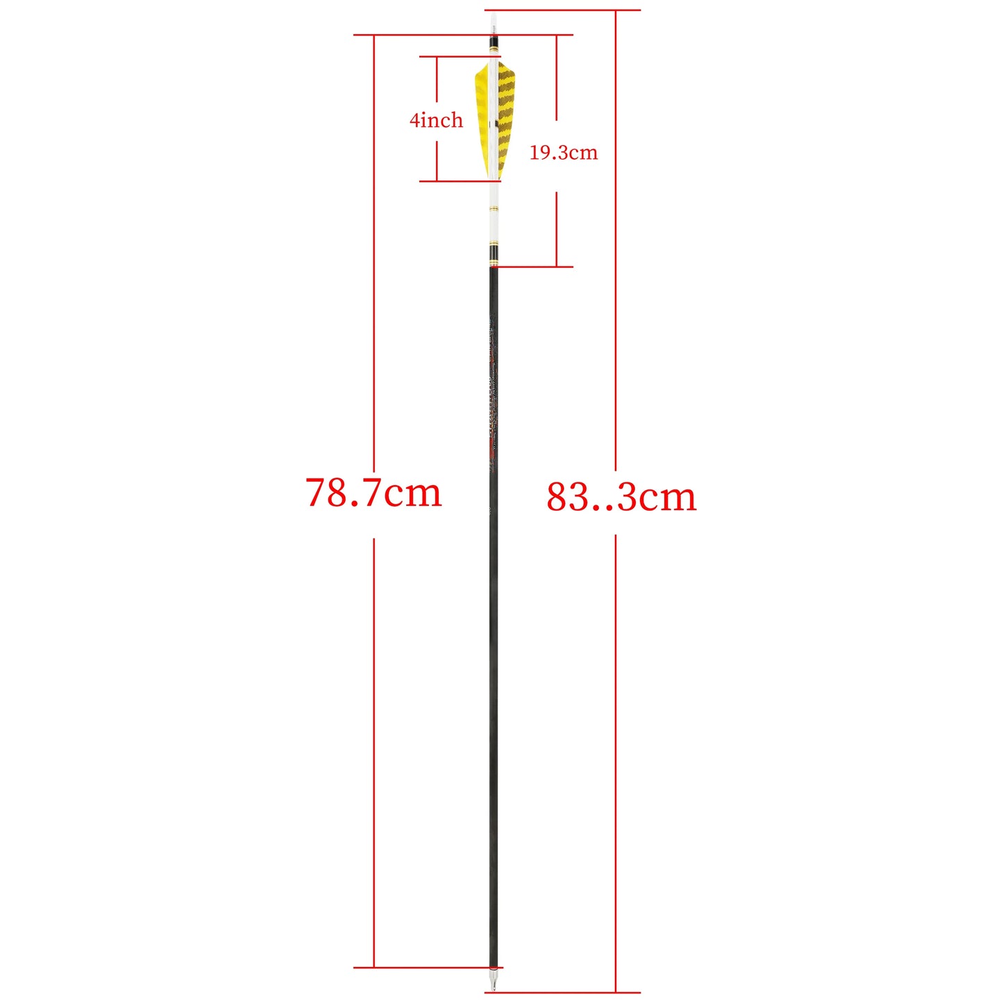 6/12pcs Pure Carbon Arrow ID6.2mm Spine 250 300 350 400 500 600