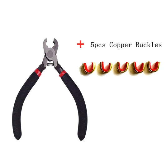 Archery Bowstring Position Buckle Clip Install Pliers Carbon Steel