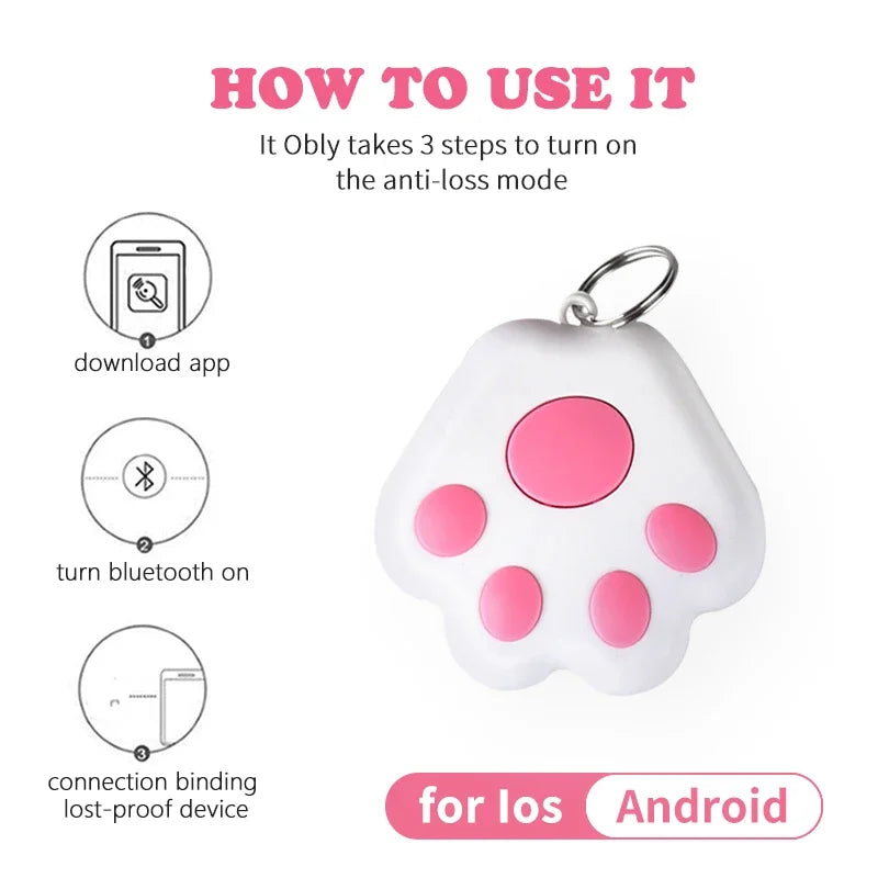 Dog Claw Mini Gps Tracker for Dogs Cat Children Elderly Anti-Lost