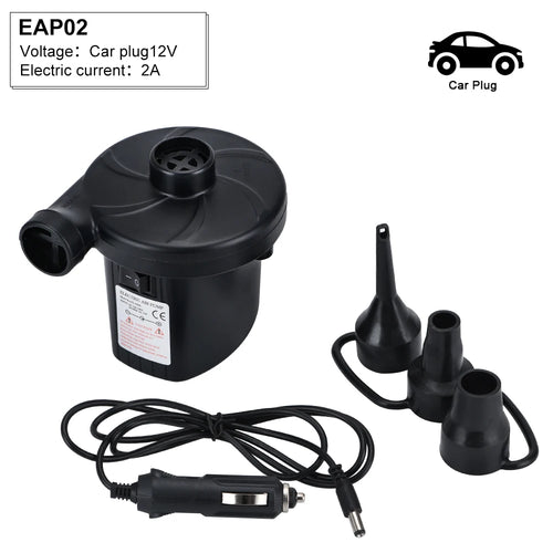 DC 12v Portable Electric Air Pump Air Mattress Boat Car Auto Air