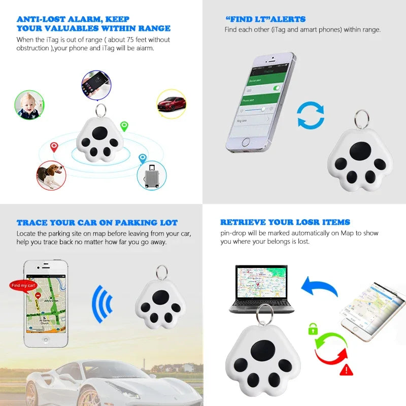 Dog Claw Mini Gps Tracker for Dogs Cat Children Elderly Anti-Lost