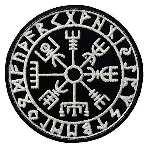 Viking Patch Embroidered Patches on Clothes Runes Badges Patches for