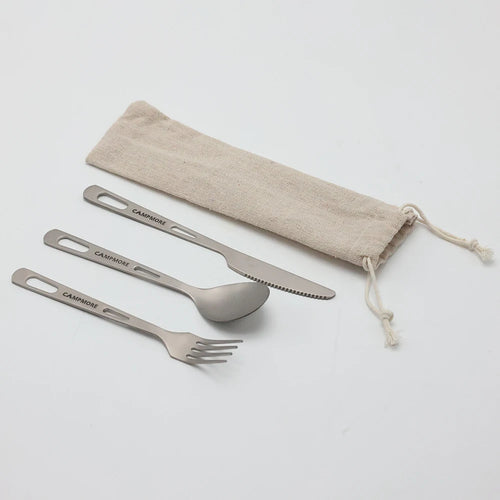 Titanium Tableware Ultralight Outdoor Portable Knife Fork Spoon