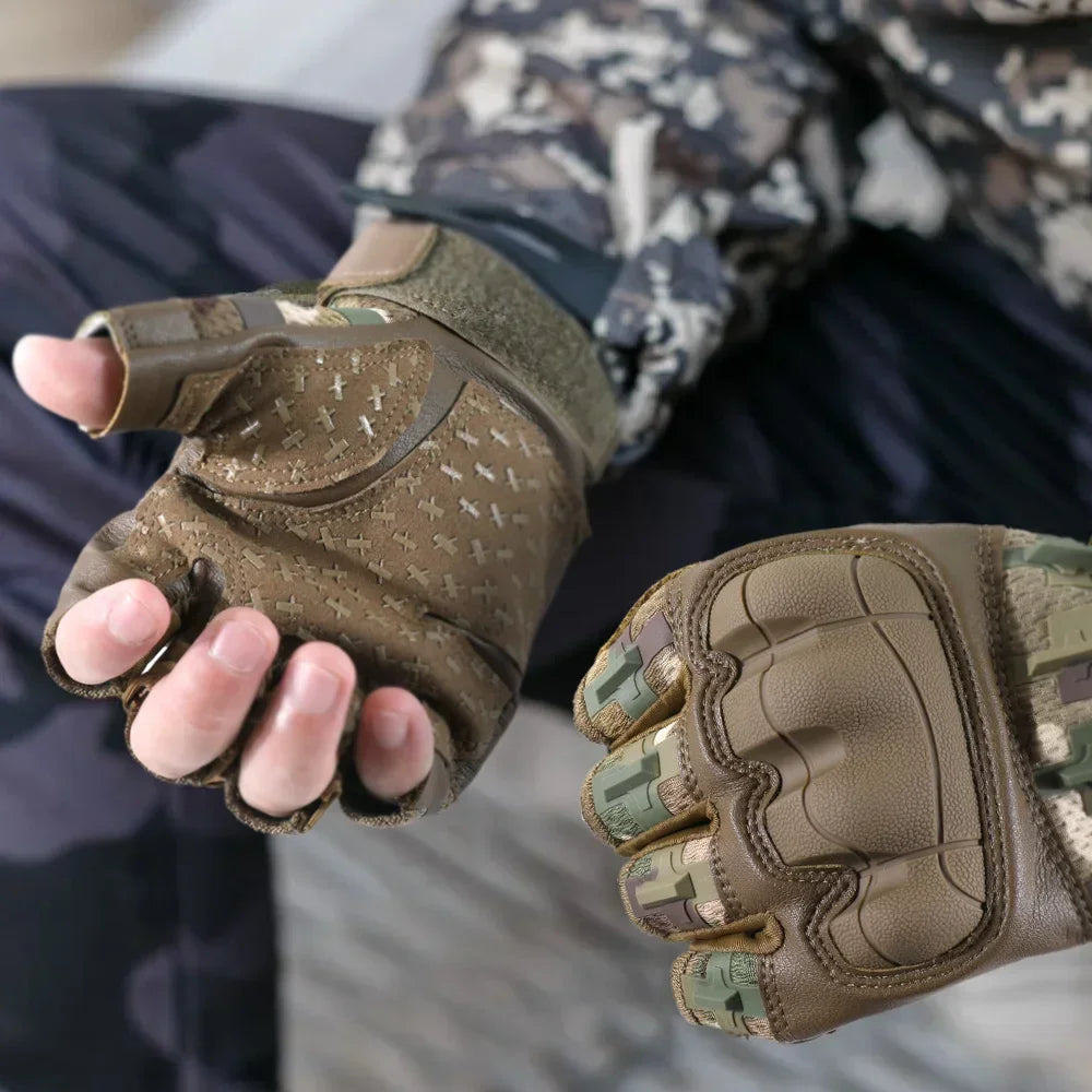 Fingerless Gloves for Tactical Breathable Half Finger Gloves Sports