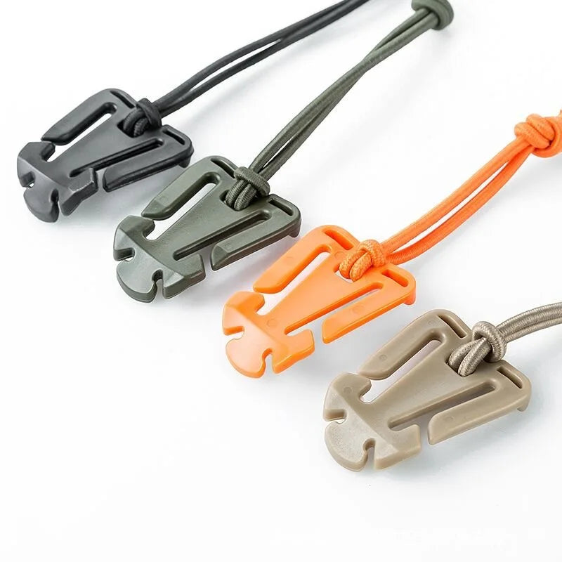 10pcs Molle Attachment Clips Molle Web Dominators Elastic Strap