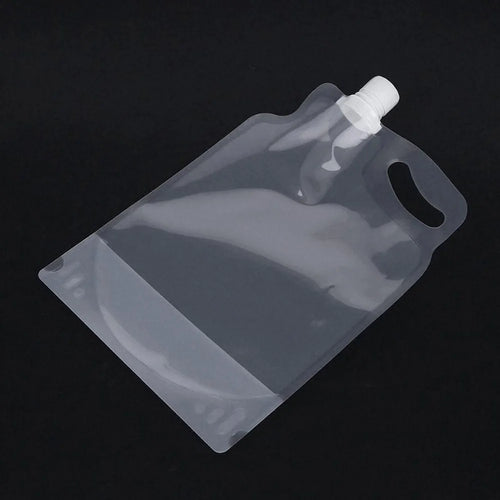 Outdoor Portable 2L Transparent Collapsible Water Bag Camping Hiking