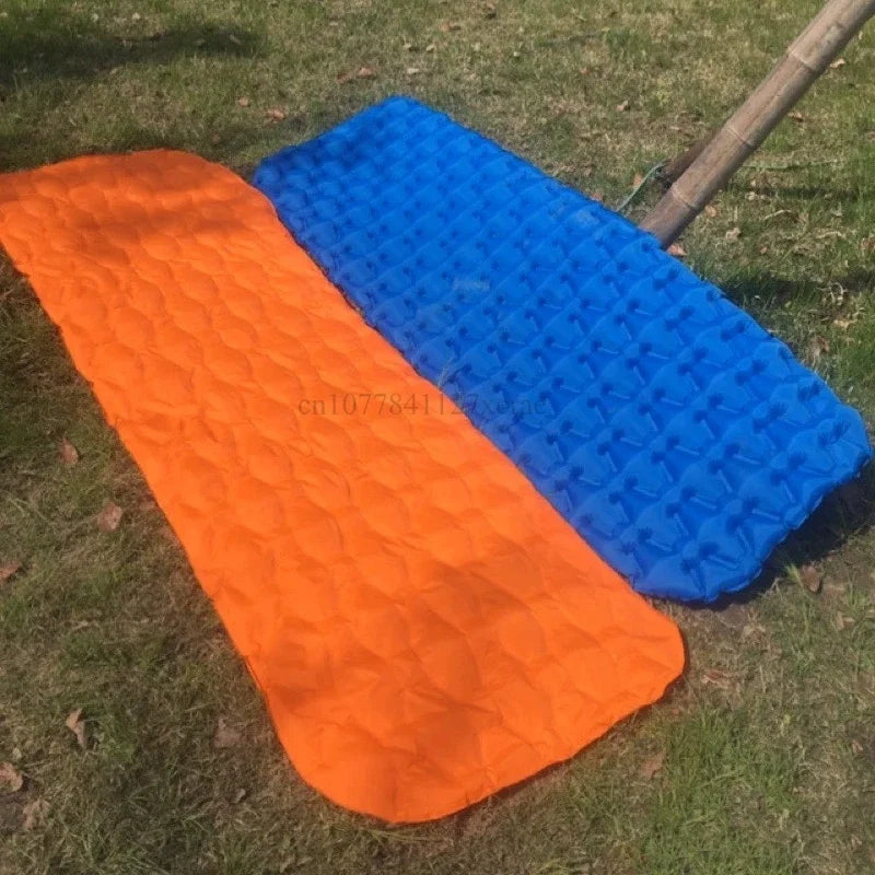 Camping Outdoor Single Inflatable Mat Nylon TPU Waterproof