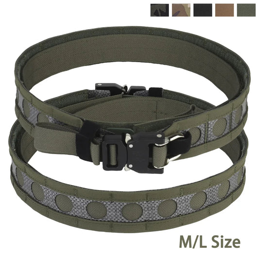 Tactical Bison Belt 2 Layers Battle Waistbelt Quick Detach Metal