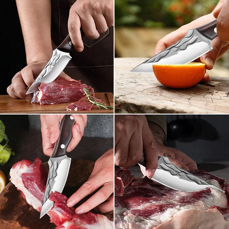 Sharp Boning Knife Stainless Steel Meat Cleaver Kitchen Knife Handmade