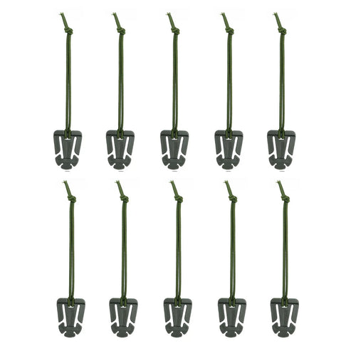 10pcs Molle Attachment Clips Molle Web Dominators Elastic Strap