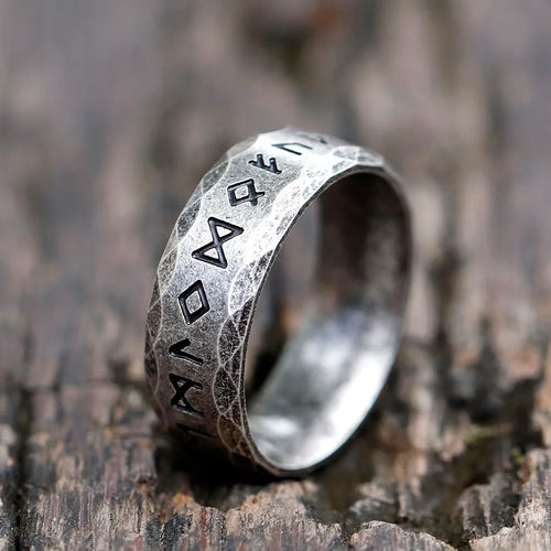 2022 NEW Men's 316L stainless-steel rings retro Odin Viking rune for