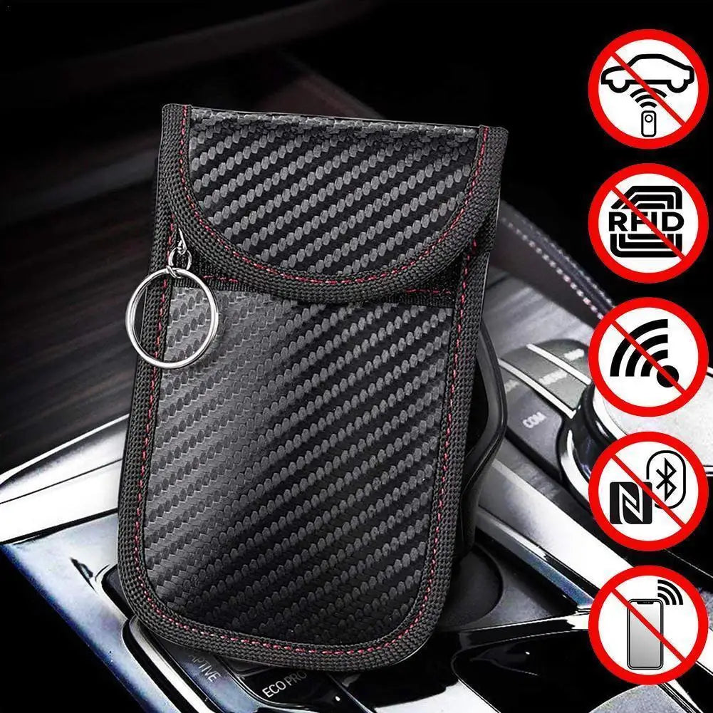 Car Key Signal Blocker Case Faraday Cage Fob Pouch Keyless Blocking