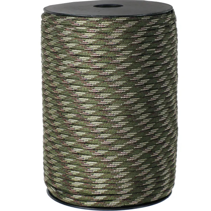 100M 550 Military Standard 9-Core Paracord Rope 4mm Outdoor Parachute