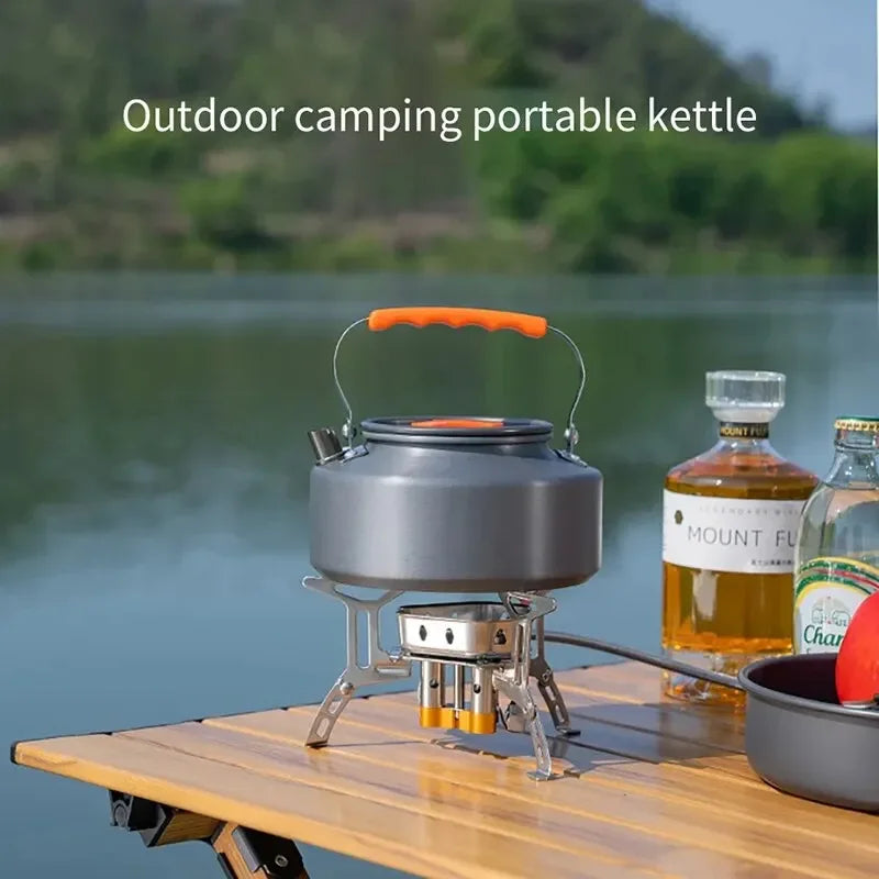 1.1L 2L1.5L Camping Water Kettle Outdoor Coffee Kettle Tableware