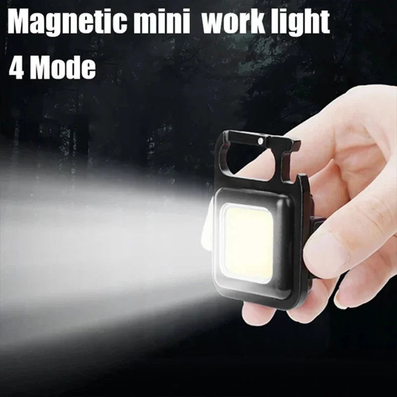 Mini Keychain Light Multifunctional Camping Flashlight USB