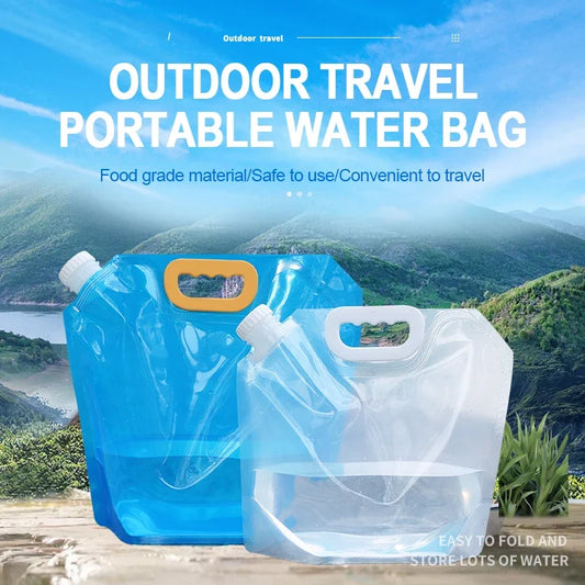 2.5/5/10L Foldable Portable Drinking Water Bag Outdoor Camping Hiking