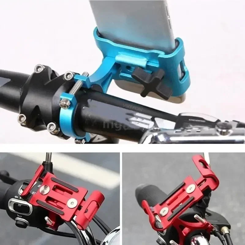 360 Rotate Metal Motorcycle Bicycle Phone Holder Aluminum Alloy