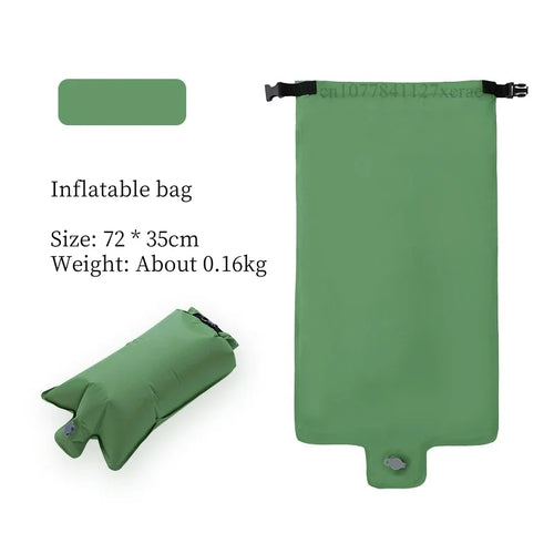 Camping Outdoor Single Inflatable Mat Nylon TPU Waterproof