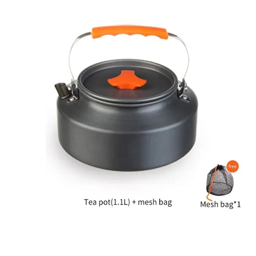 1.1L 2L1.5L Camping Water Kettle Outdoor Coffee Kettle Tableware