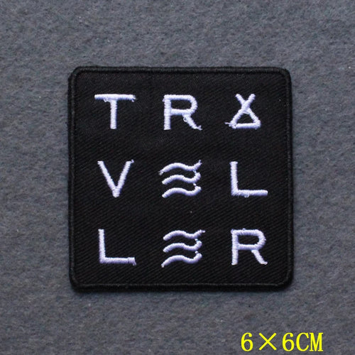 Iron on Patch Viking Patch Embroidered Patches On Clothes Runes Badges