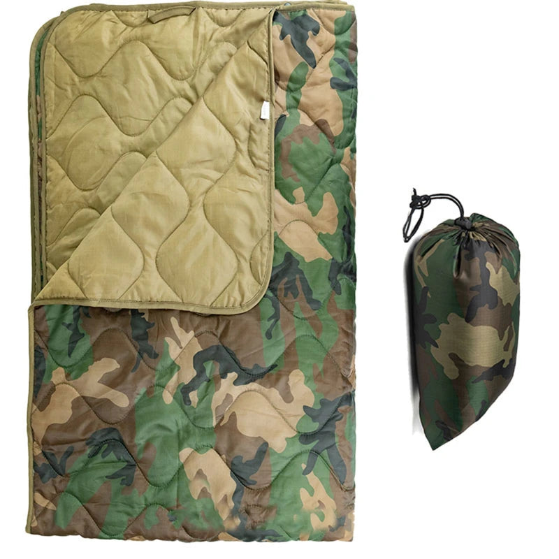 Camouflage Camping Quilt Portable Camping Accessories Picnic Warm